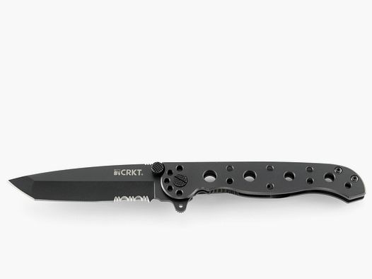 CRKT Tanto Black Steel, partiellement denté