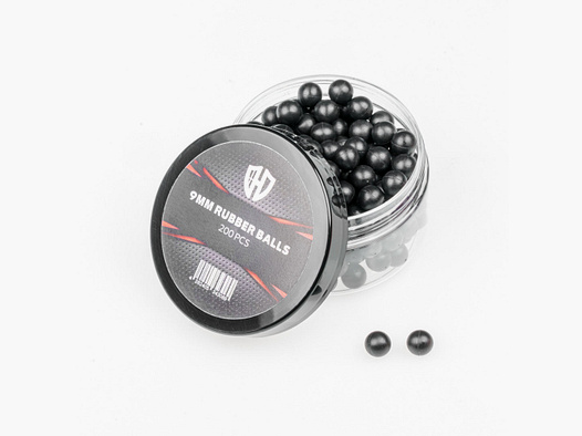 200 x 9mm Rubber Balls | 0.6 gr | SixNeedler | Dartie