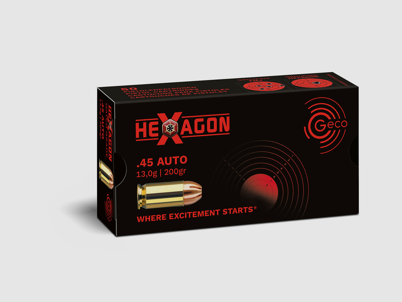 GECO .45ACP Hexagon 13,0g.