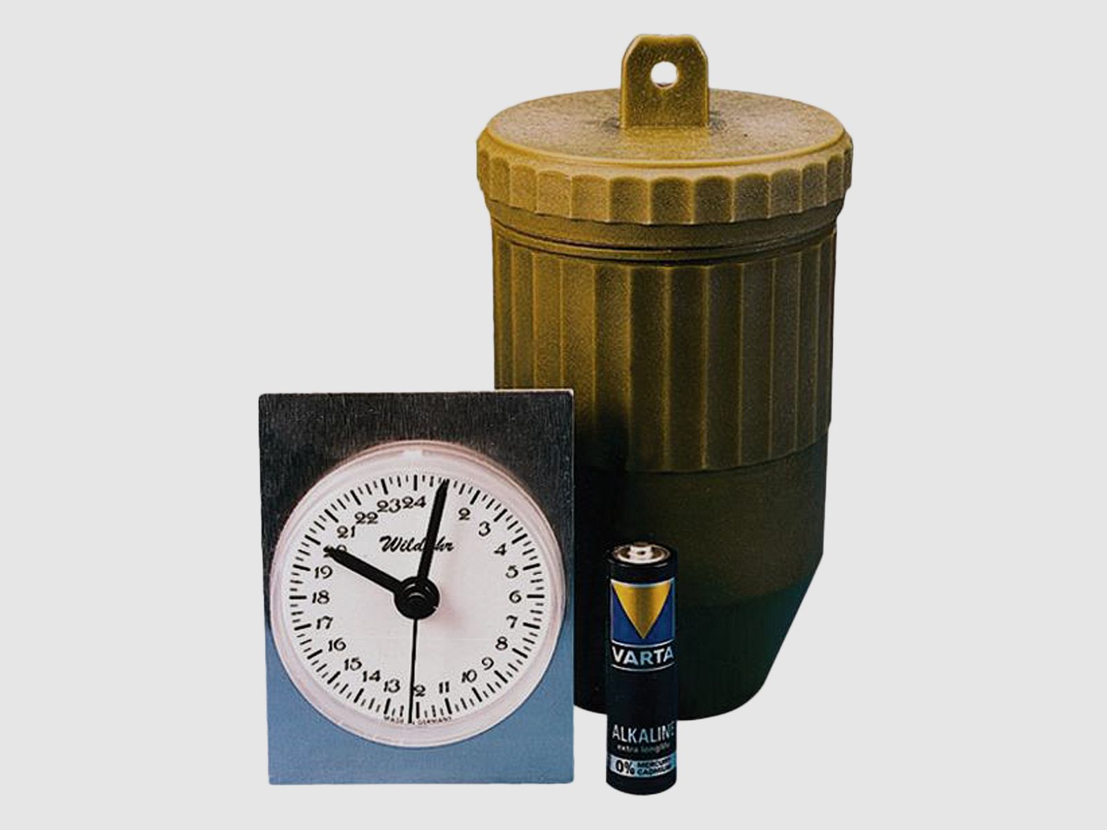 Wilduhr mit 24h Anzeige - mit Batterie, Analog-Anzeige