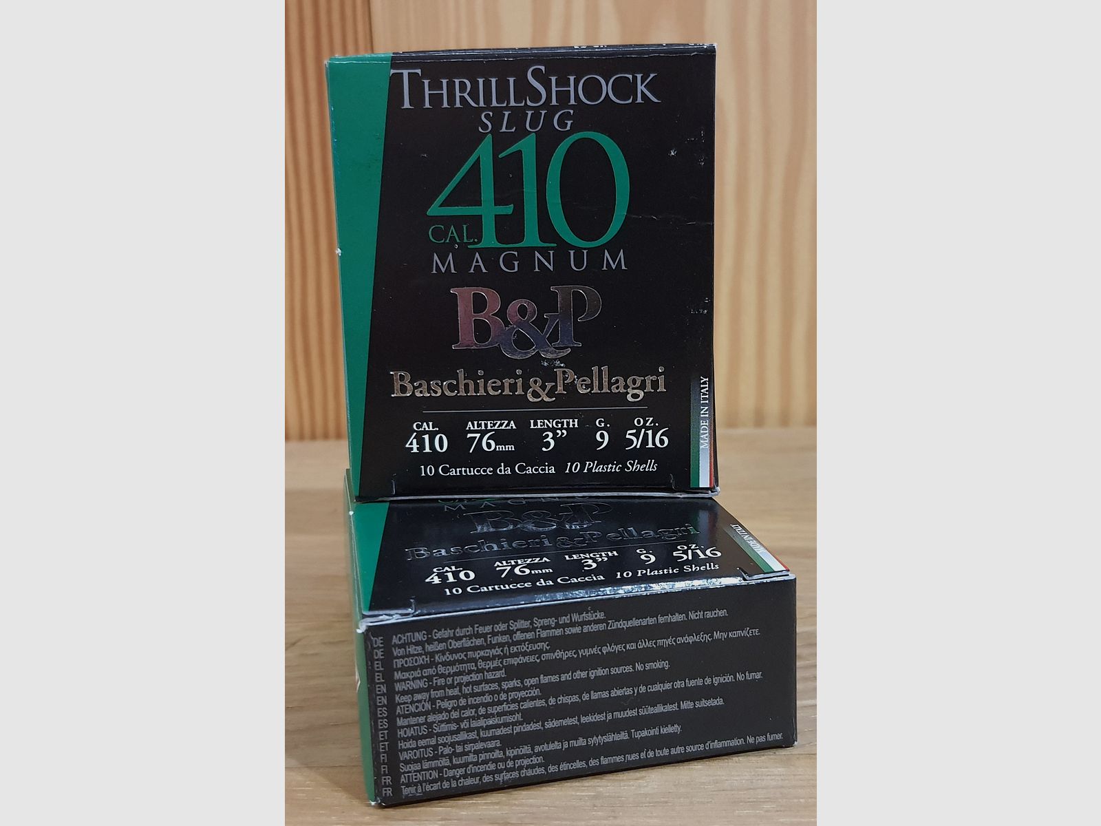 BASCHIERI UND PELLAGRI MUNITION .410 KUGEL