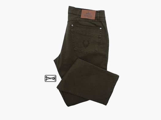 FORESTA Five Poket - Komfortable Jagdjeans mit edler Hirschstickerei & exklusivem Stretch-Komfortbund