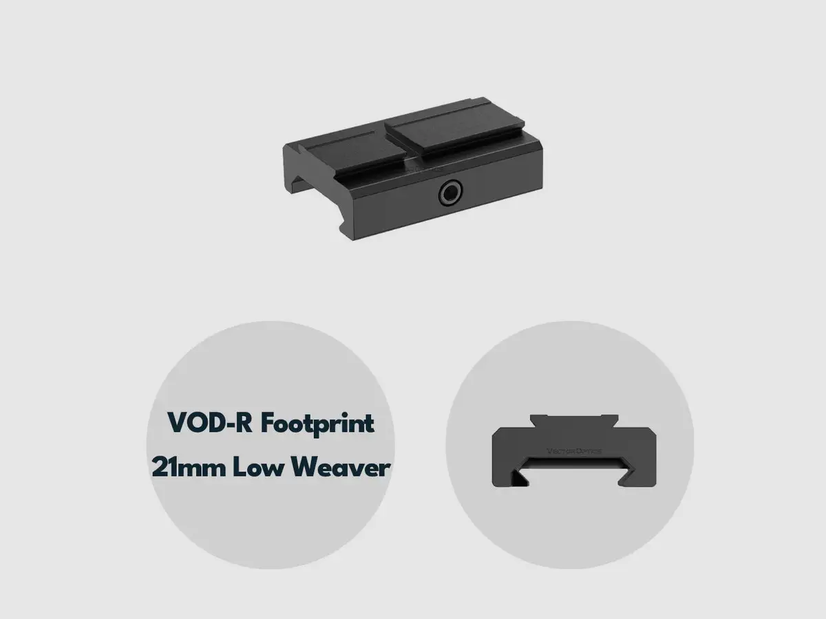 Vector Optics SCFRM-14 VOD Low Mount – 6 mm Picatinny, imagen 1 de 5