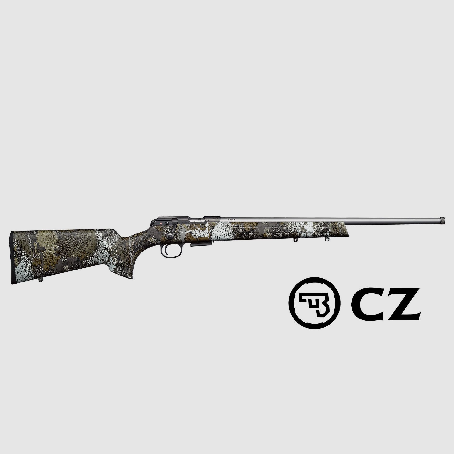 CZ 457 Camo Stainless 20" Threaded .22LR