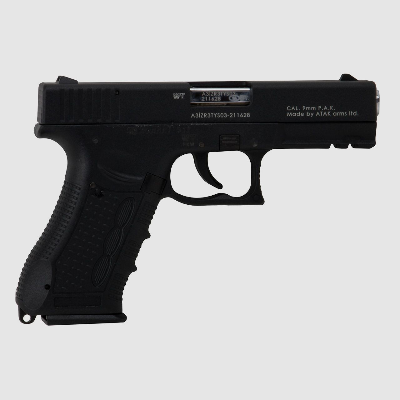 Schreckschuss Pistole Zoraki 917 schwarz chrom PTB 1073 Kaliber 9 mm P.A.K. (P18)