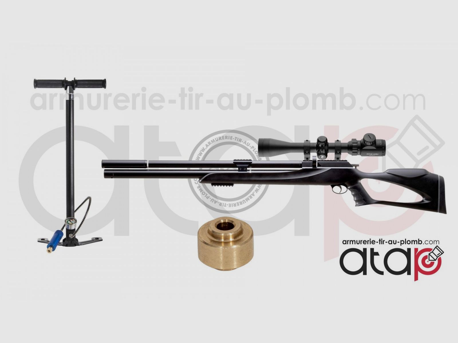 Pack Snowpeak M25 Kal. 5,5 mm + Zielfernrohr + PCP-Pumpe + Vollkraftventil, Bild 1 von 4