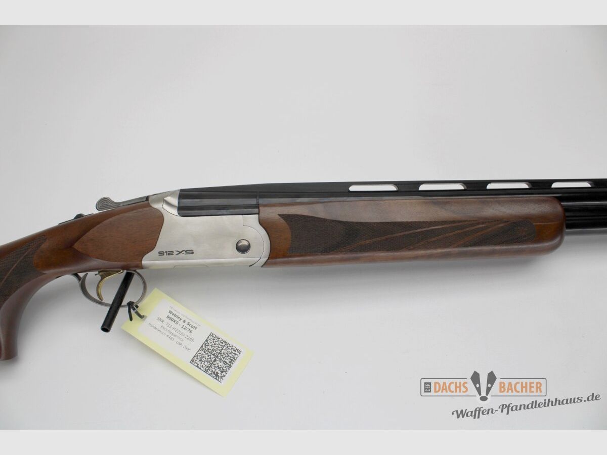 BDF Webley & Scott 900XS Competition Cal. 12/76 with Extended Choke Steel Shot Adjustable Stock Trap Trap Gun