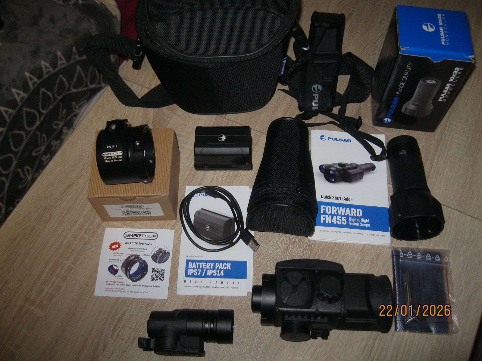 Night vision device Pulsar Foreard FN455 as good as new, in excellent condition.