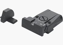 LPA SPR30SS07 Kit de viseur micrométrique pour SIG-Sauer P229, P320 et Springfield XD - Image de visée noire