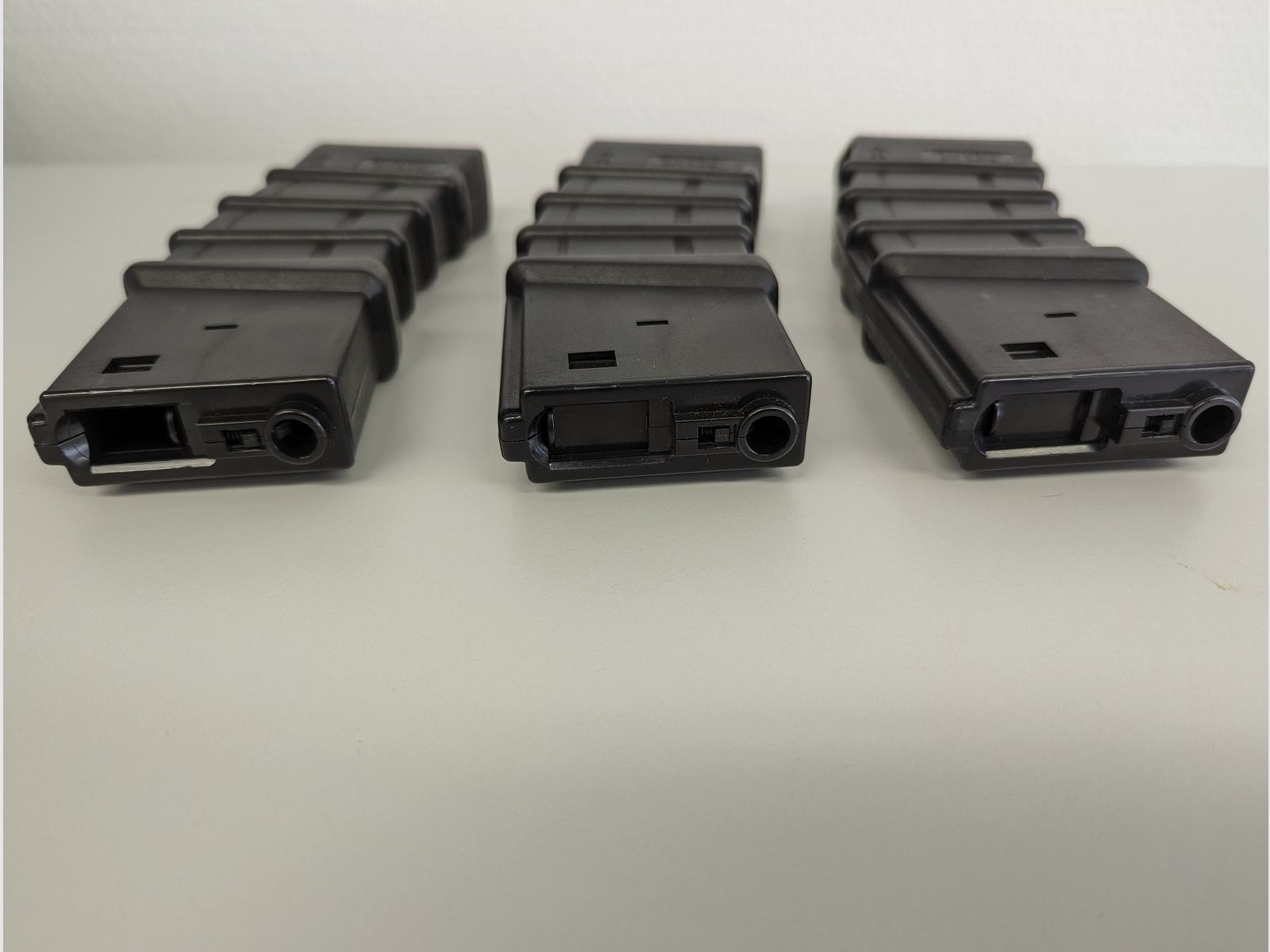 3x Airsoft G&G M4 / M16 Thermold Magazine Hi-Cap 450 disparos negro