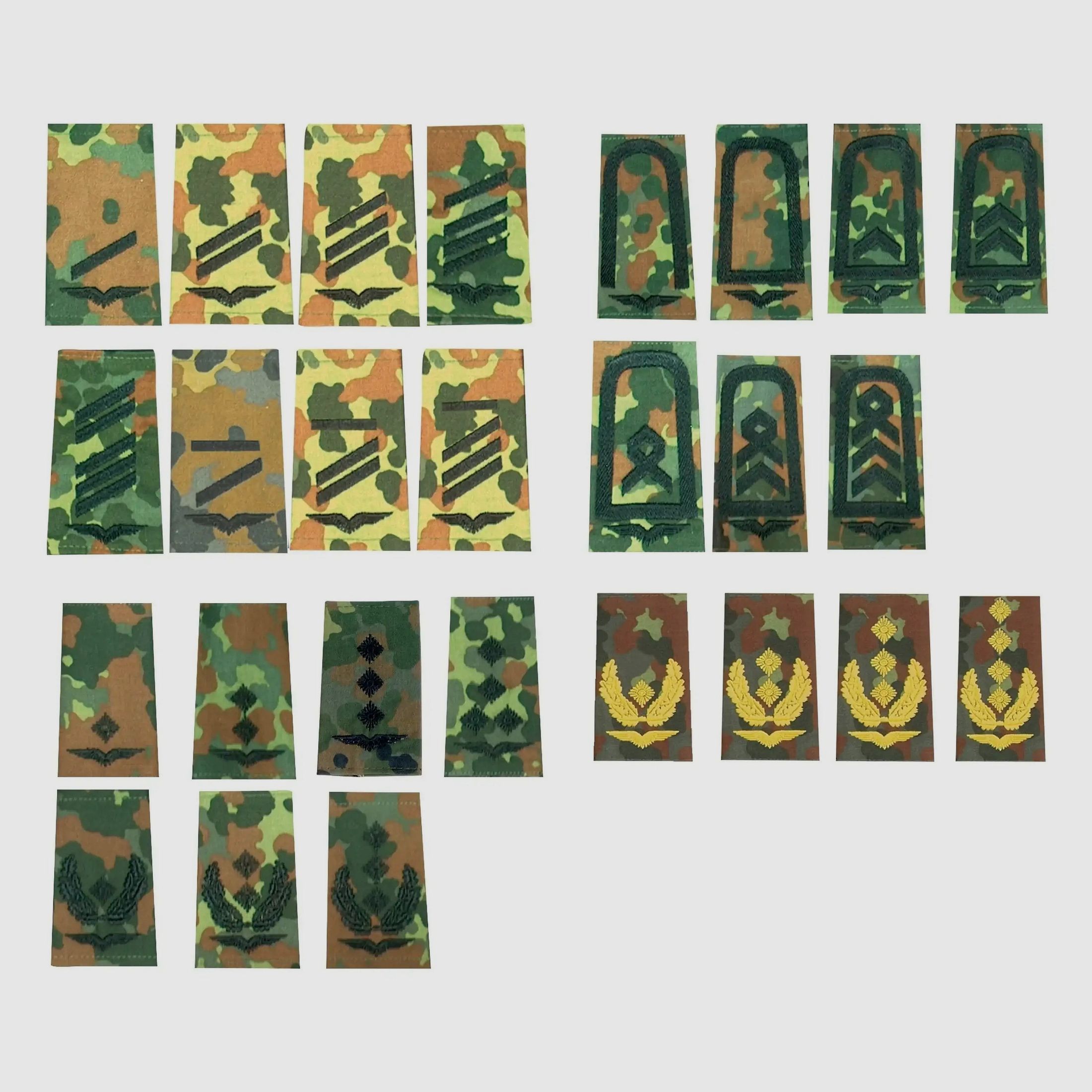 Fritzsch NfD BW distintivo di grado Aeronautica Flecktarn