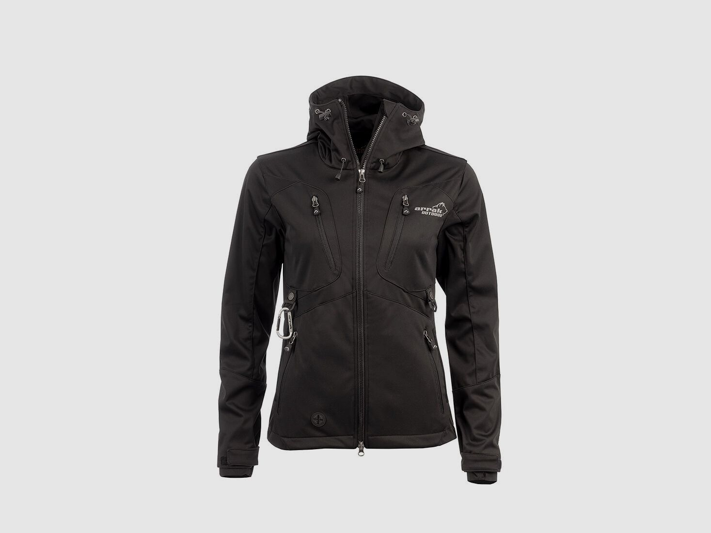 Arrak Akka Softshelljacke Damen Schwarz - M