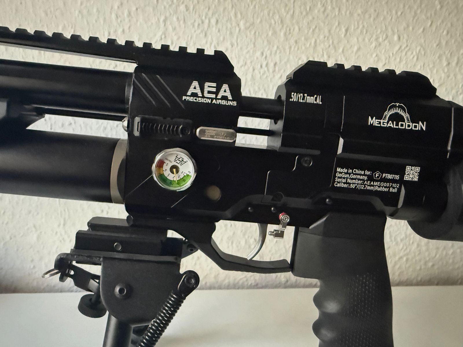 AEA Airgun Megalodon Cal. 5,0. 12,7mm Ware neuwertig Mit viel Zubehör 