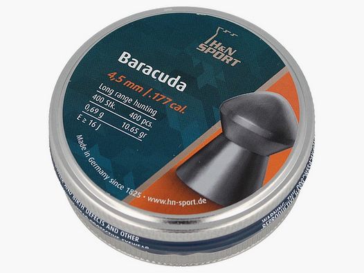 H&N - Diabolo-Kugel BARACUDA 4,50/400 10,65gr/0,69g