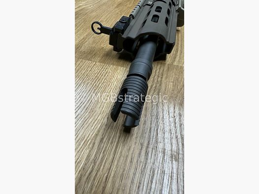 H&K G95K muzzle brake suitable for MR223 / M15x1 HK with Rotex-V / A2 / NATO interface / with silencer interface suitable for Heckler & Koch 416 G95A1 G95KA1 G95K MR223