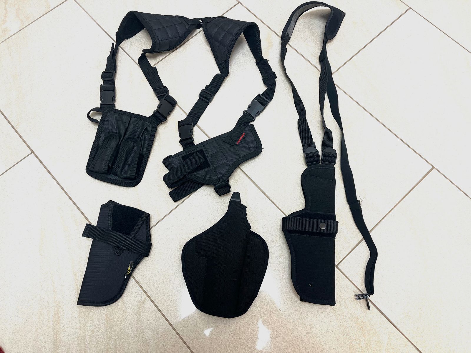 ••• Holster - Lot / 4x Cordura - Pistol holster •••