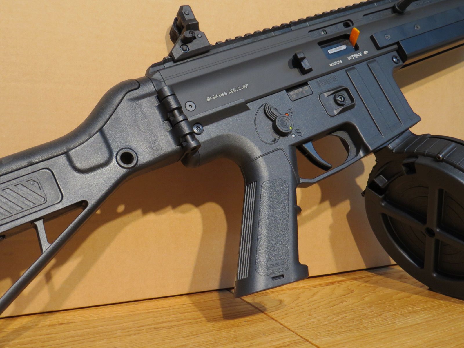 MAUSER M15 Sport - Semi-automatic rifle - .22lr HV - Black - including 110 rounds drum magazine