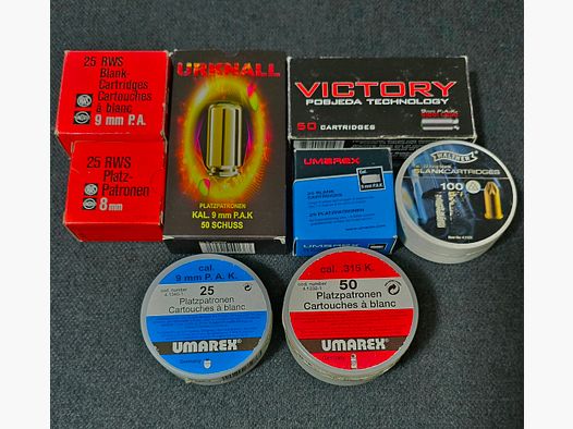 Cartouches à blanc pour armes de défense Umarex Pobjeda Victory 9mm PAK Pyro 8mm