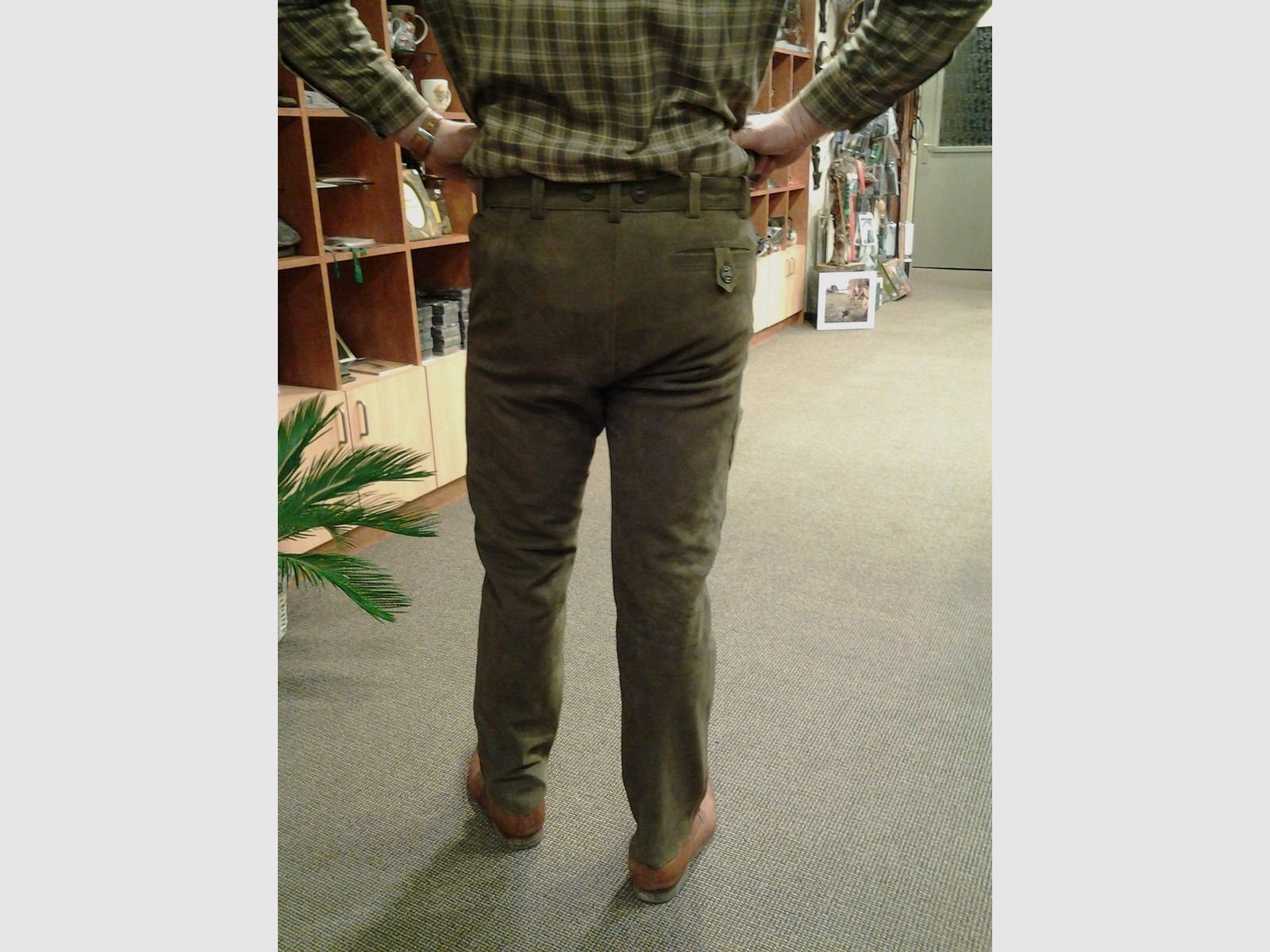 Waidmann Pantalon homme en cuir de buffle, image 3 sur 4