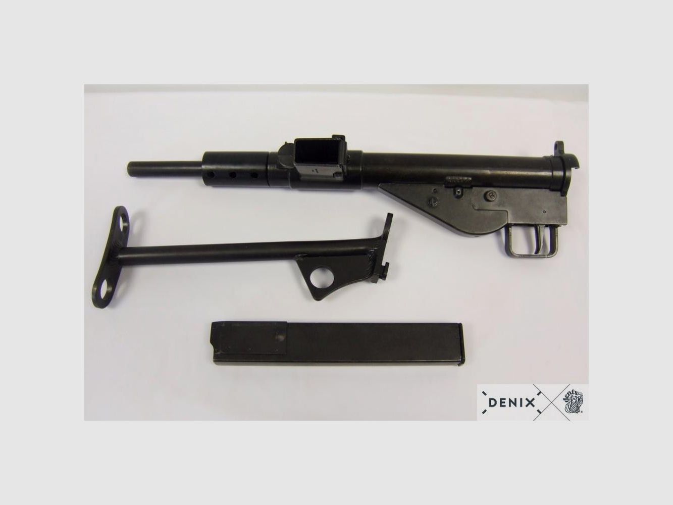 Dekorative Replik Denix Sten Englische MKII - Metall und Holz - Authentische Verarbeitung - Für Sammlung und Dekoration, Bild 3 von 12
