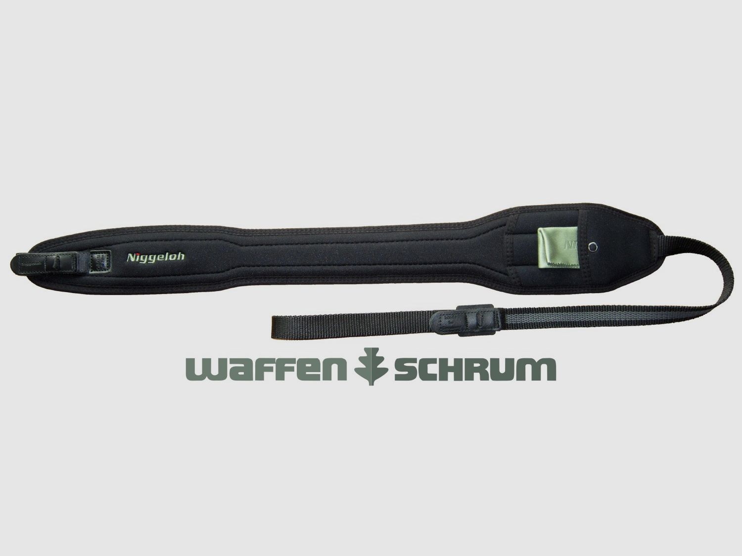 Niggeloh pasek do broni Speed neopren - czarny z szybkim zwolnieniem
