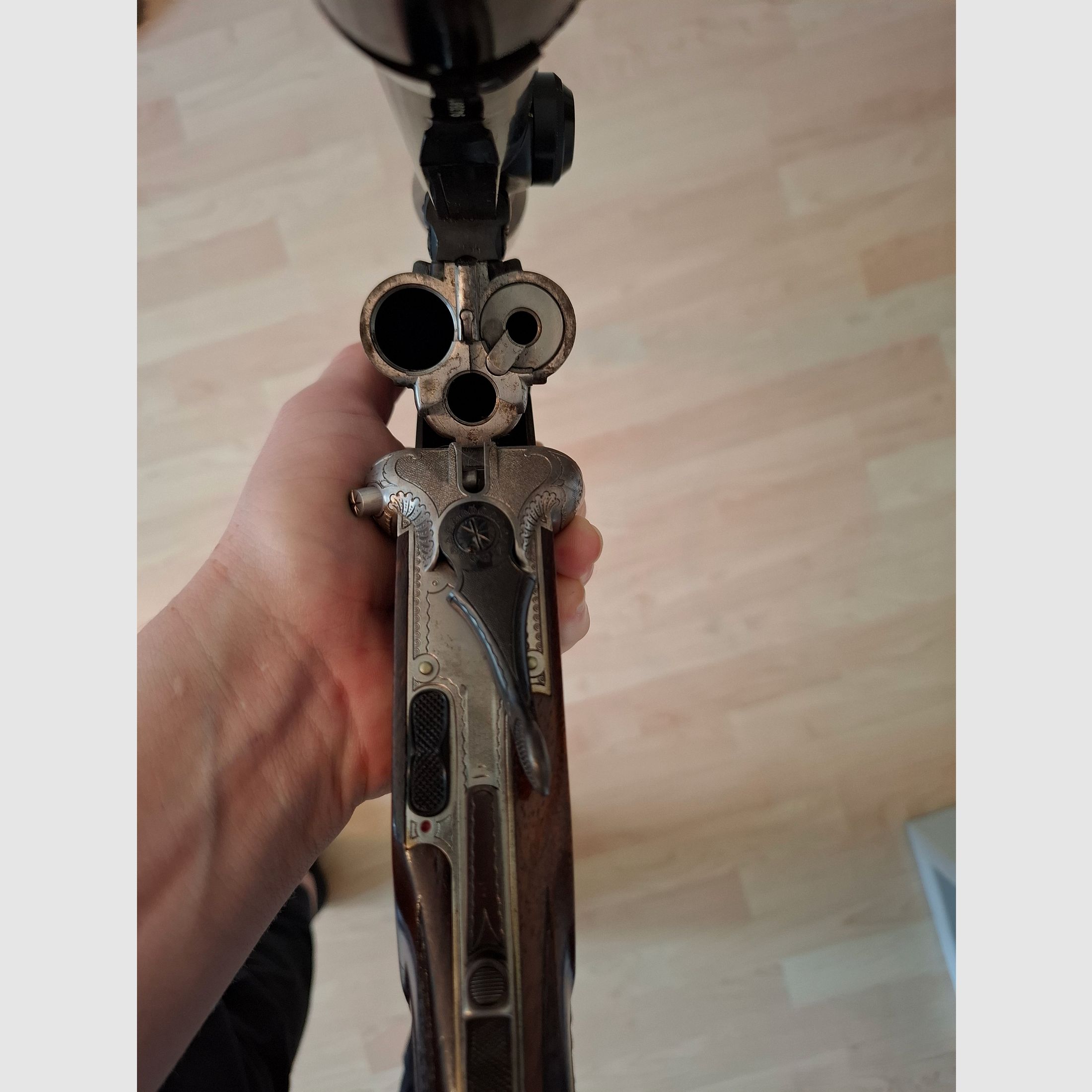Krieghoff Trumpf Drilling 7x65R 16/70 + EL .22 Hornet