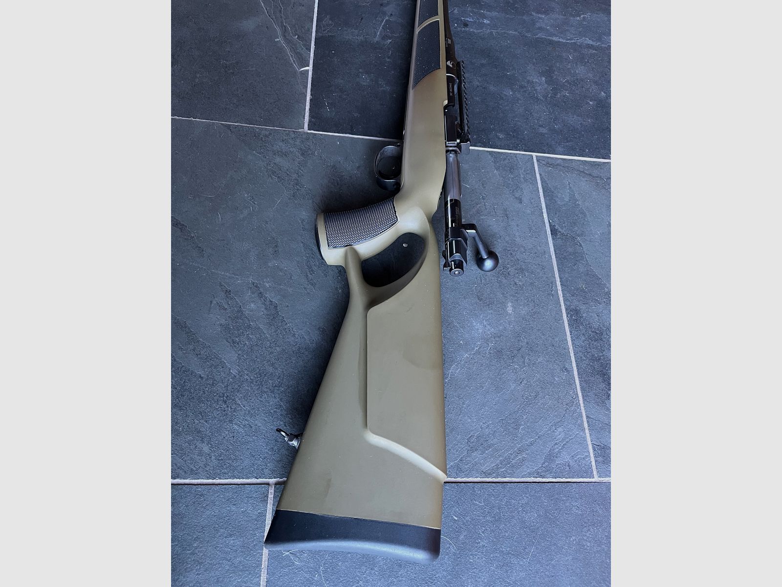 Repeater rifle 9.3x62 as new, threaded, hole stock, 98 system