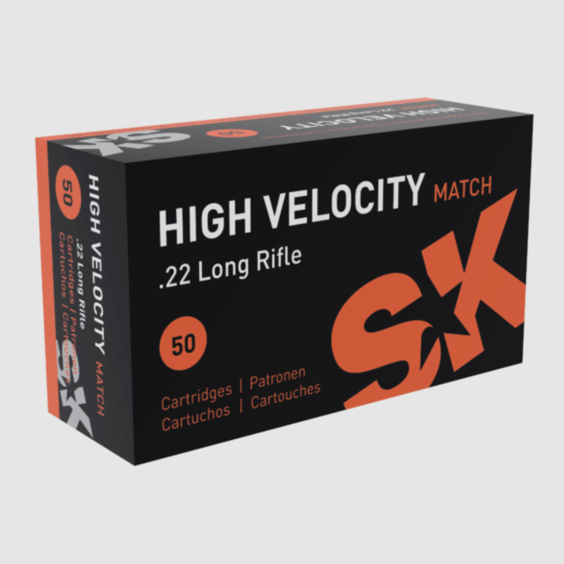 SK – KK-Patrone / High Velocity Match / 385m/s / .22lr / 50Stk.