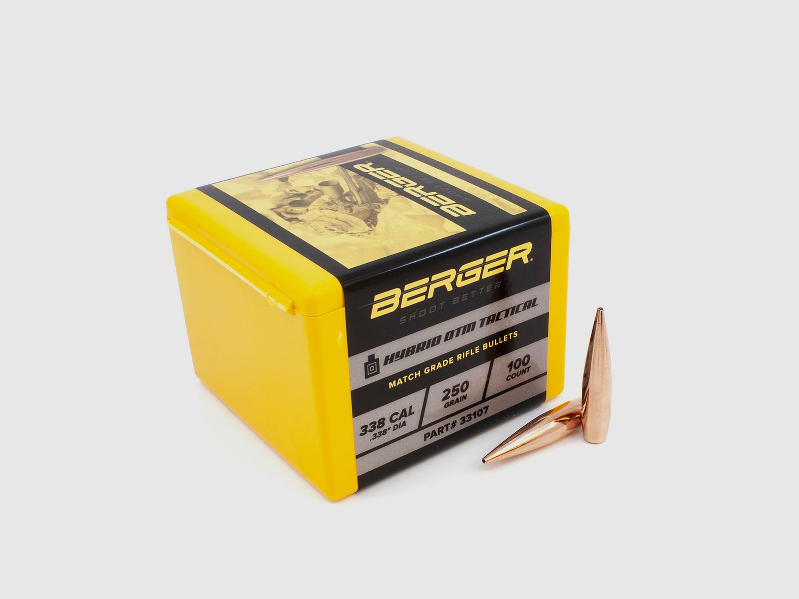 Berger Geschoss .338 Hybrid OTM Tactical 250GR 100 Stück