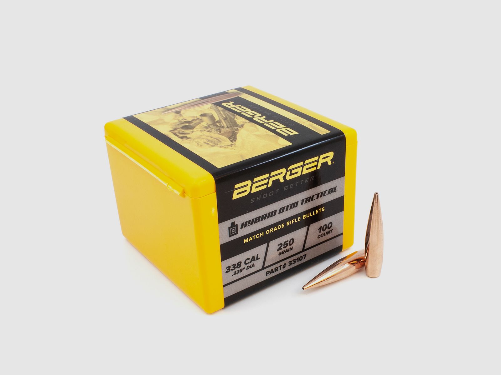 Berger Geschoss .338 Hybrid OTM Tactical 250GR 100 Stück