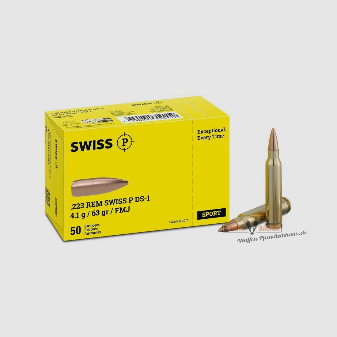 SWISS P .223 Rem. DS-1 4,1g/63gr 50 Schuß