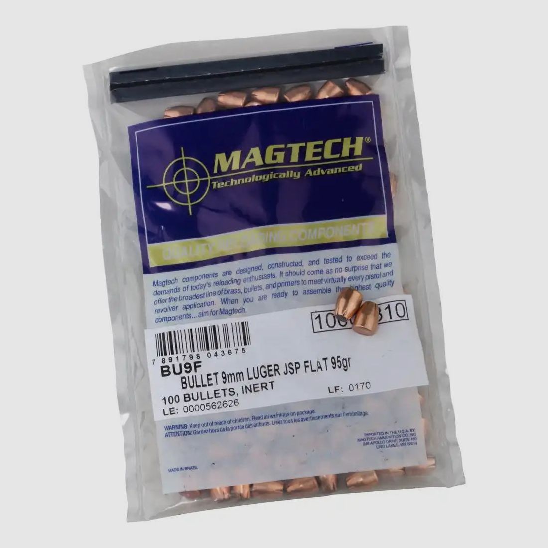 .355 Magtech Geschosse 6,2g/95grs. Tlm FK