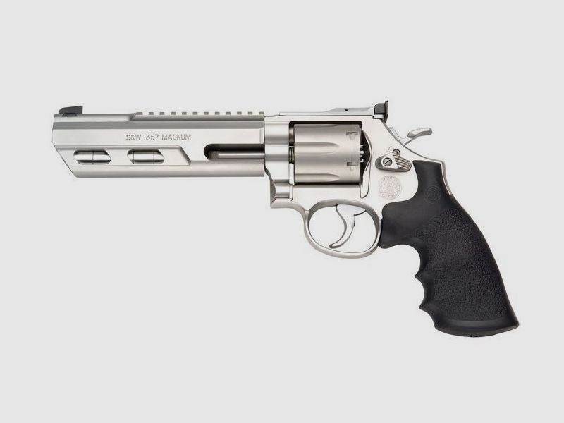 Smith & Wesson (S&W) Revolver Mod. 686 Competitor, 6" Cal. .357 Magnum, Stainless/Matt