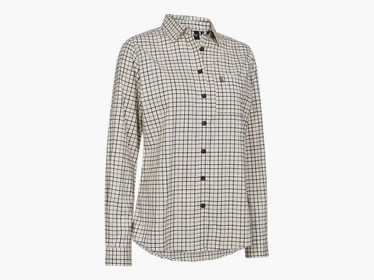 Lady Grace Shirt - Beige Check - Women's Size: 42