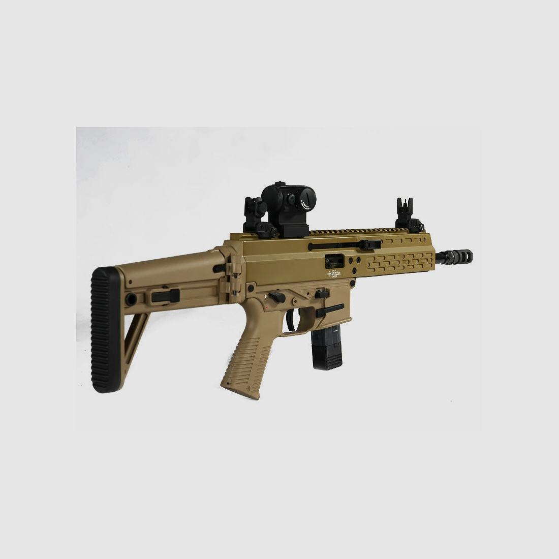 B & T APC9 Sport DE with MBT fixed stock, Coyote