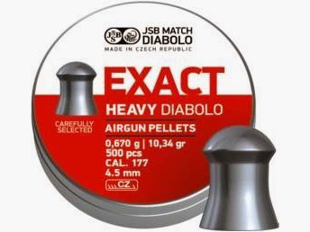 Box of 500 JSB Diabolo Exact Heavy - Cal. 4.52