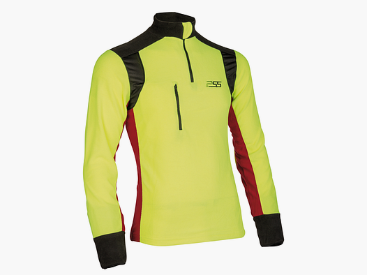 PSS X-treme Polar fleece shirt, yellow/red