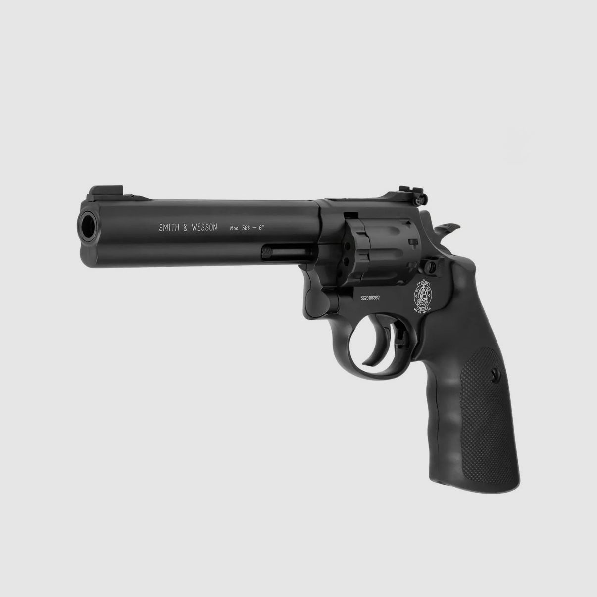 Smith & Wesson 586 Co2 Revolver - 6 Zoll brüniert 4,5 mm Diabolo, Bild 3 von 6