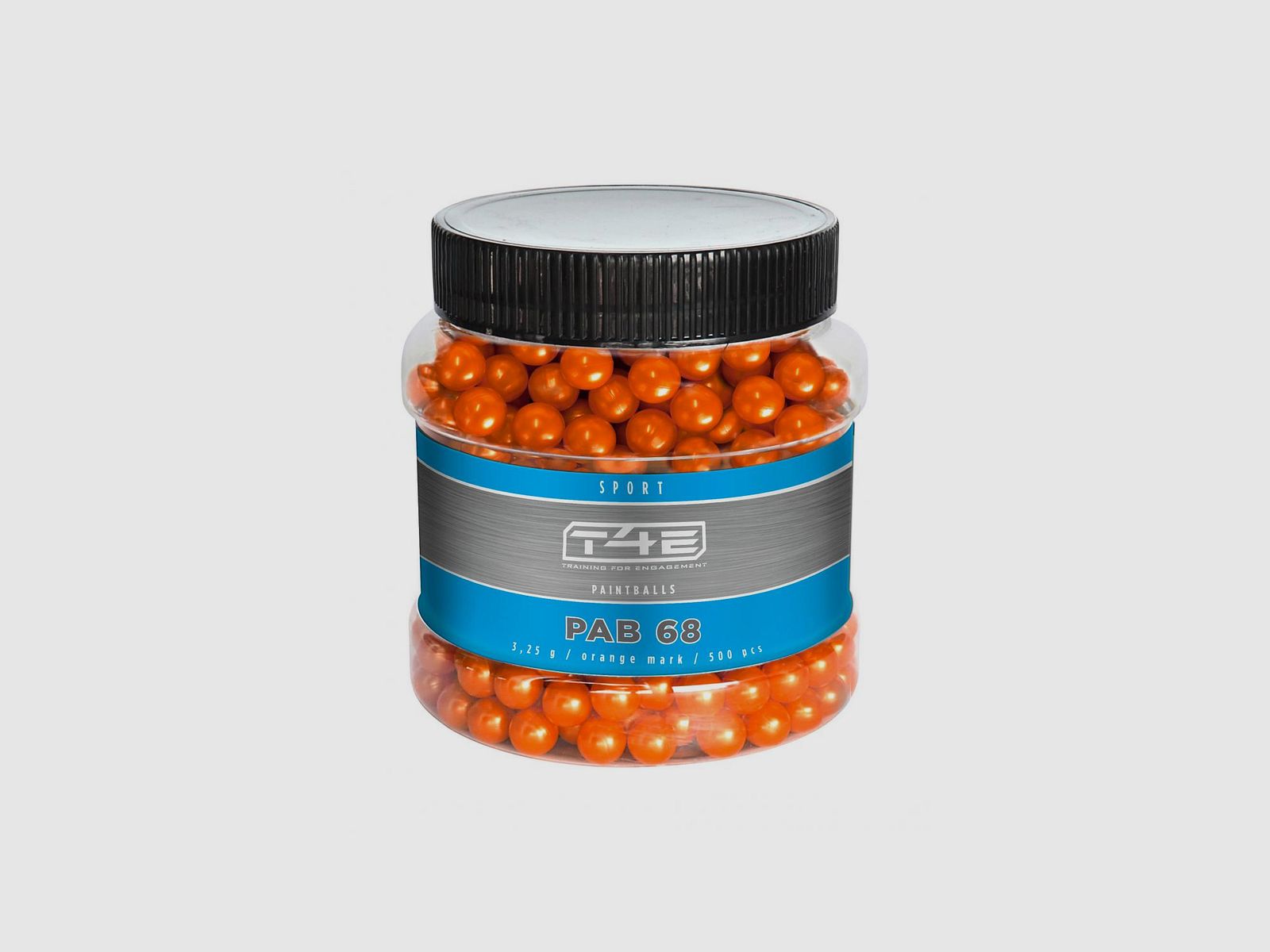 T4E Sport PAB Cal .68 – 3,25 g, Marchio Arancione, 500 pz – Marcatori Paintball