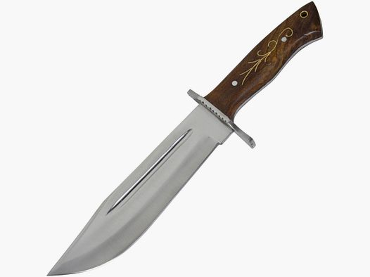 Cuchillo Bowie con hoja de ángulo plano