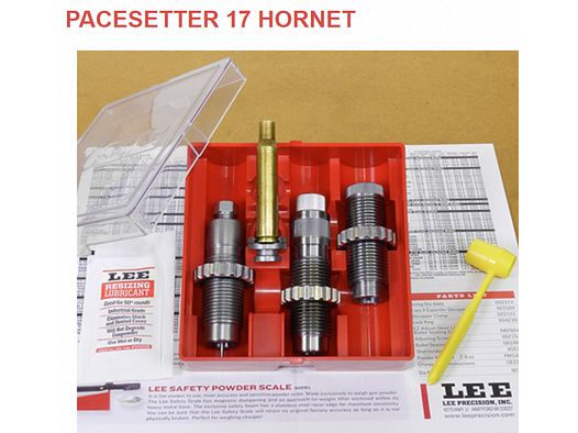 LEE 3-Die-Pacesetter Langwaffen Matrizensatz-SET Full-Length | .17 Hornet - 17 HORNET | #90096 NEU
