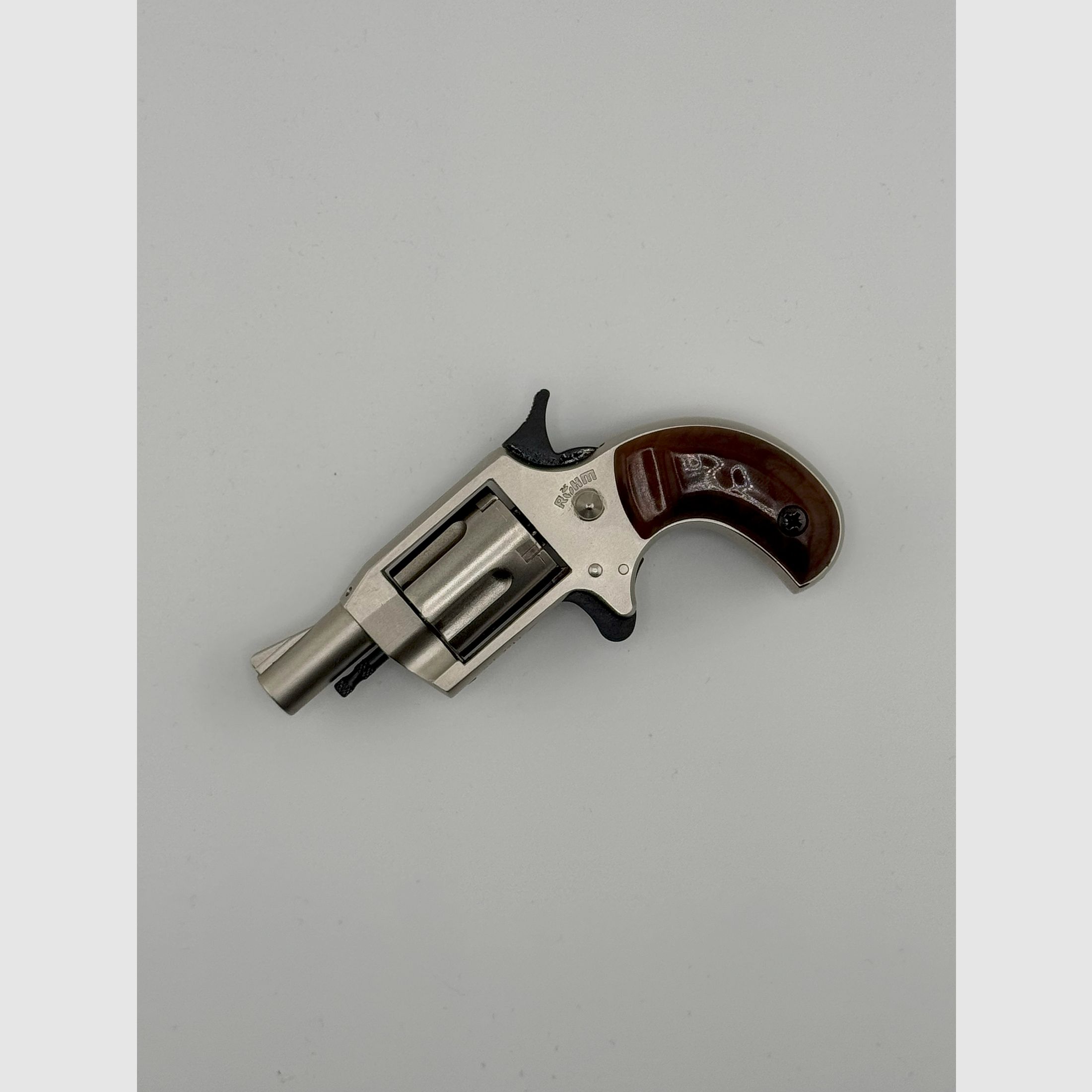 Röhm Little Joe nickel-plated - PTB 380 - Year of proof 1985 - Caliber 22 long blank firing