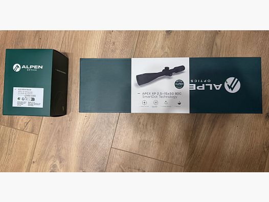ALPEN OPTICS Apex XP Zielfernrohr 2.5–15x50 BDC mit SmartDot Technology neu und OVP