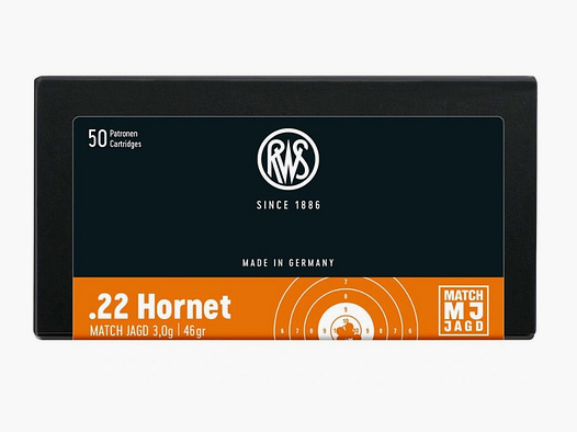 .22 Hornet Match-Jagd 3,0g/46grs. RWS