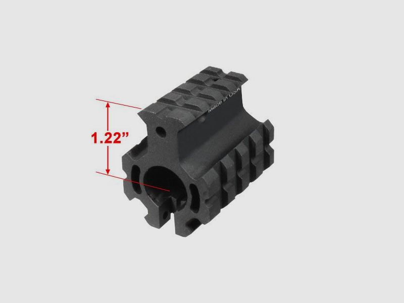 UTG PRO Picatinny rails AR-15 gas block, high profile