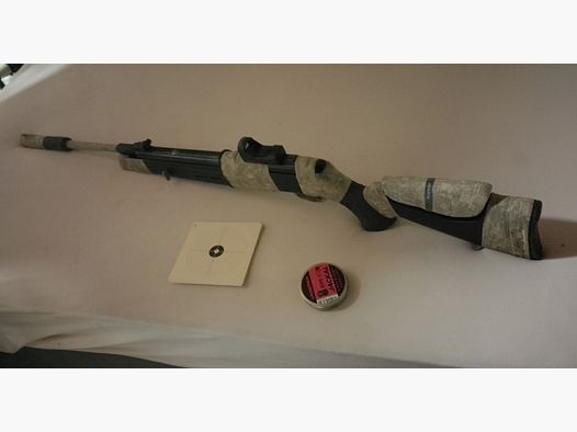 Goed onderhouden Mercury x tac 85 luchtgeweer kniklader 4,5mm .177 + doelwitten Target Diabolos Set Walther green Dot groene punt vizier