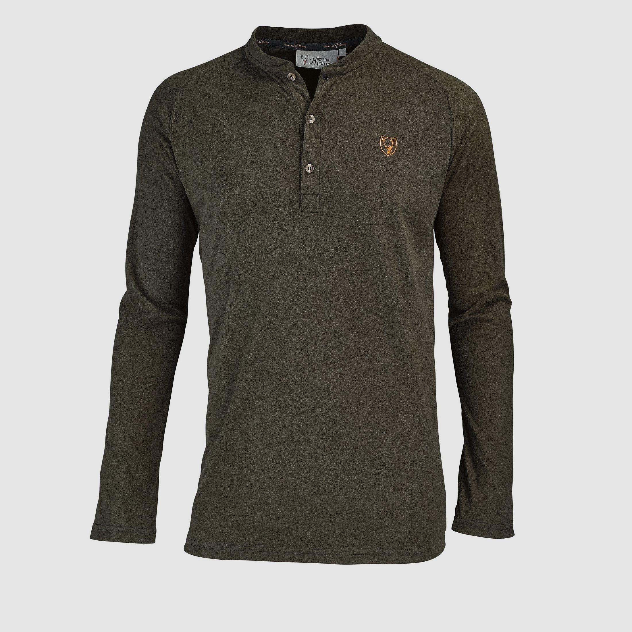 Hubertus Funktionsshirt mit Knopfleiste