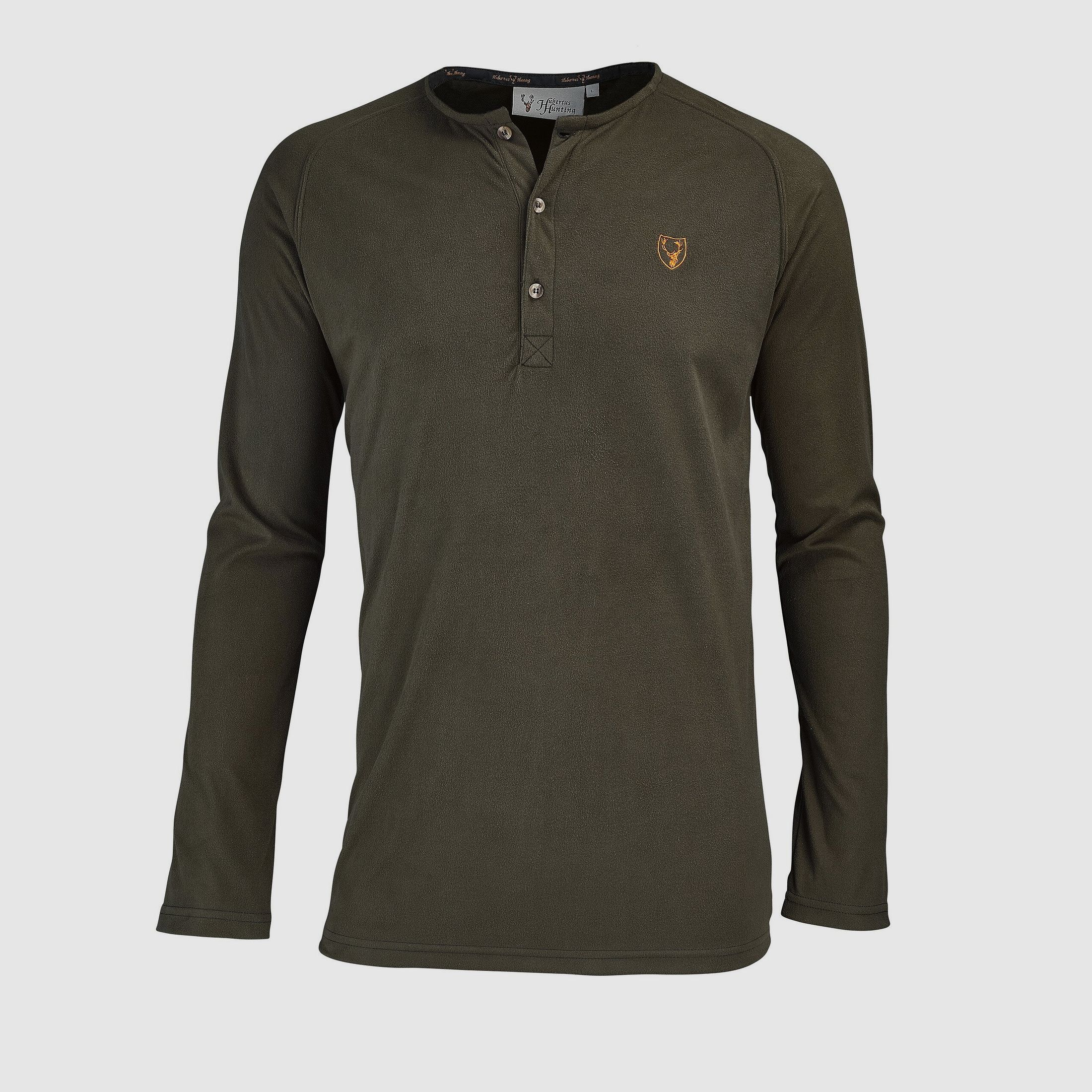 Hubertus Funktionsshirt mit Knopfleiste