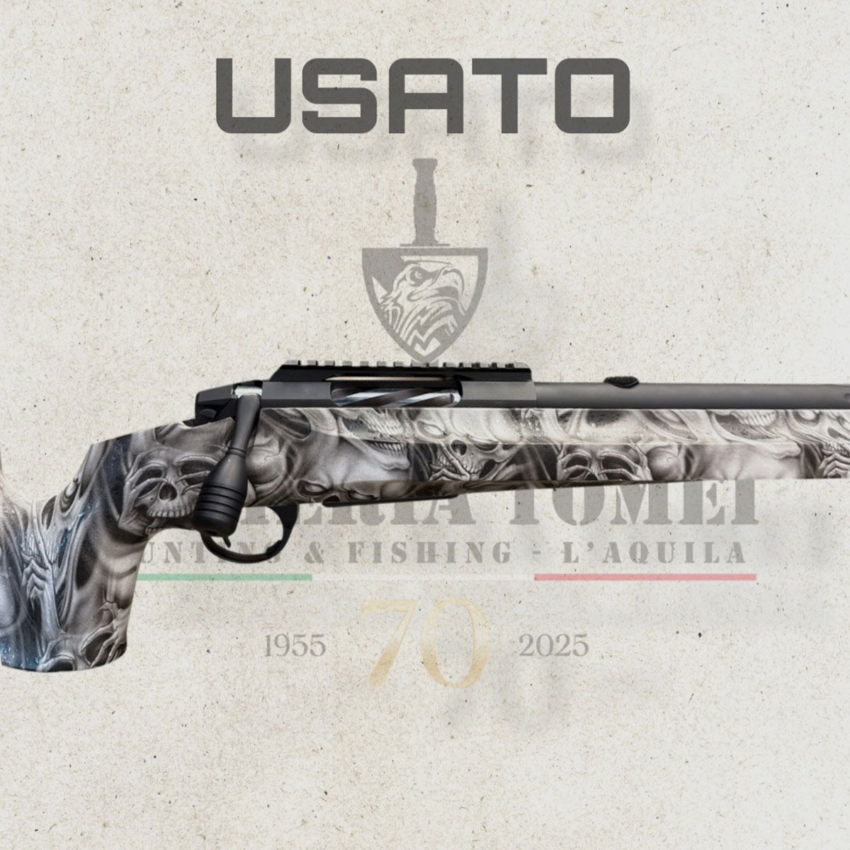 USED – RIFLE – SABATTI MOD. TLD WHITE FLUTED cal. 308 Win, image 3 of 7