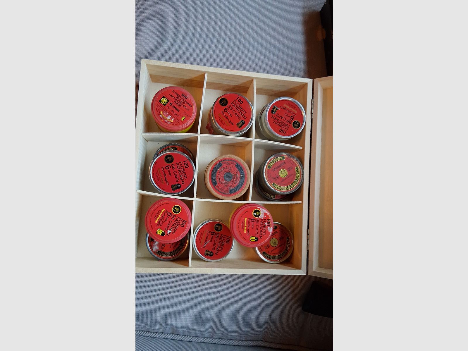 100 cartucce Flobert 6mm pallini rotondi .22 RWS Dynamit Nobel